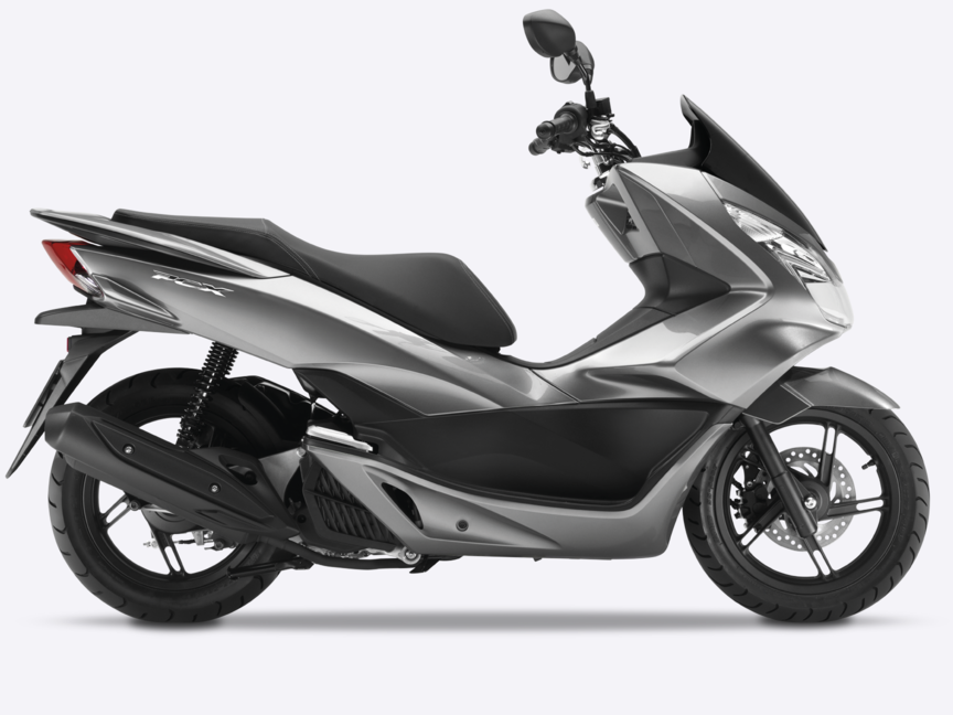 Honda-PCX150-Studio-Moondust Silver Metallic-Side