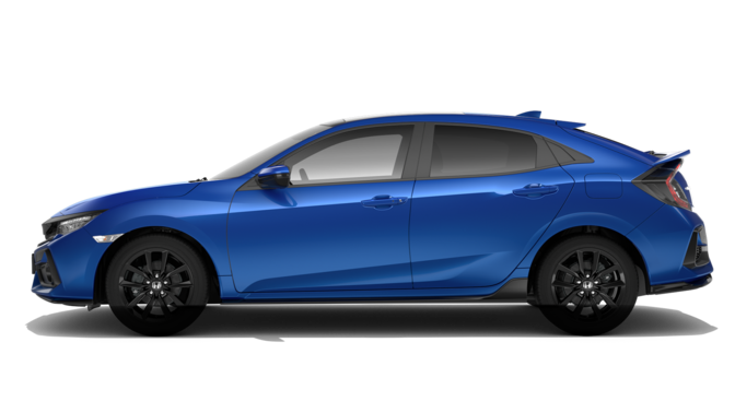Pohled ze strany na model Honda Civic.