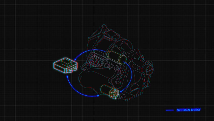 3D CAD model systému pro akumulaci energie