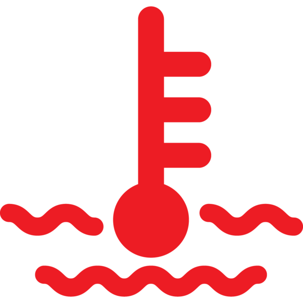 Symbol chlazení motoru