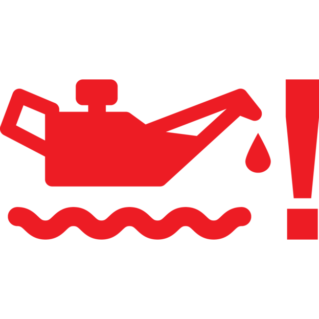 Tlak oleje s vykřičníkem