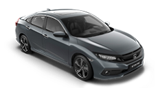 Front three-quarter facing Honda Civic 4 door.