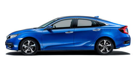 Boční pohled na model Honda Civic sedan