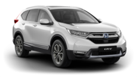 Tříčtvrtinový pohled zpředu na model Honda CR-V