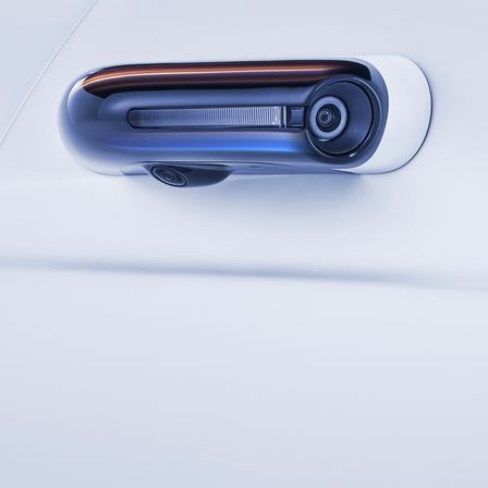 Detailní pohled na vůz Honda e.