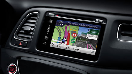 Detailní pohled na multimediální systém modelu Honda HR-V