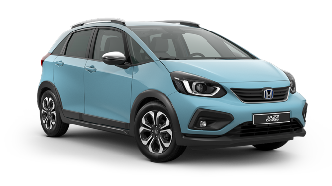 Přední tříčtvrtinový pohled na model Honda Jazz