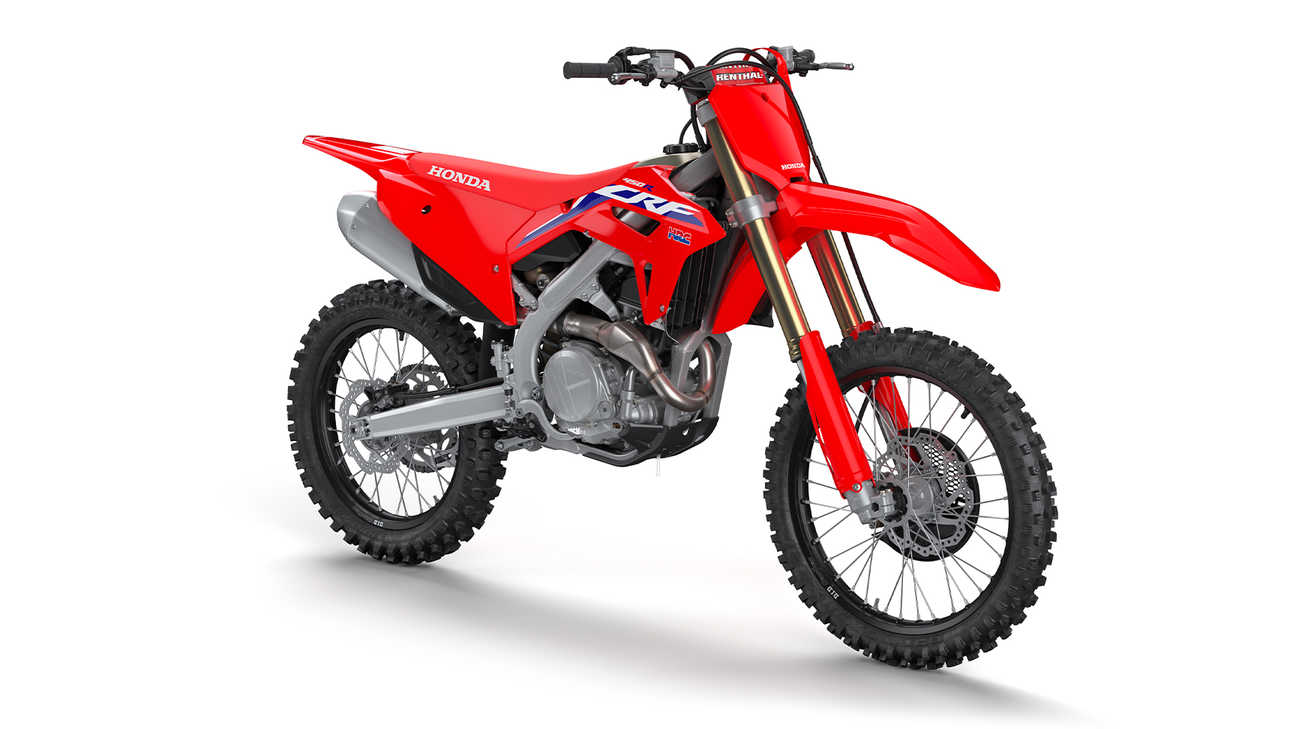 CRF450R, zprava, studiový snímek