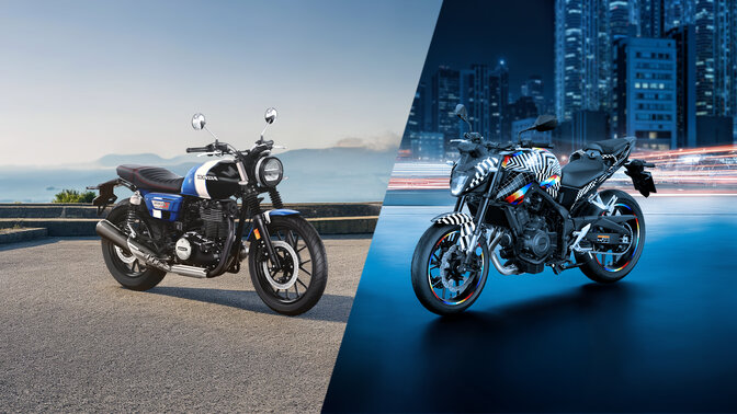 Přizpůsobené motocykly modelů CB500 Hornet a GB350S