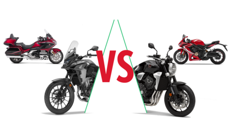 Výběr motocyklů Honda