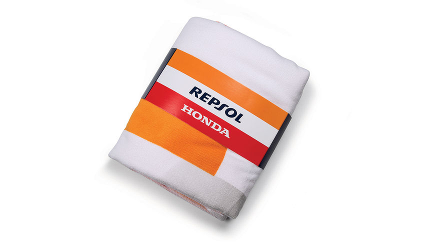 Plážová osuška Honda Repsol v barvách týmu Honda MotoGP s logem Repsol
