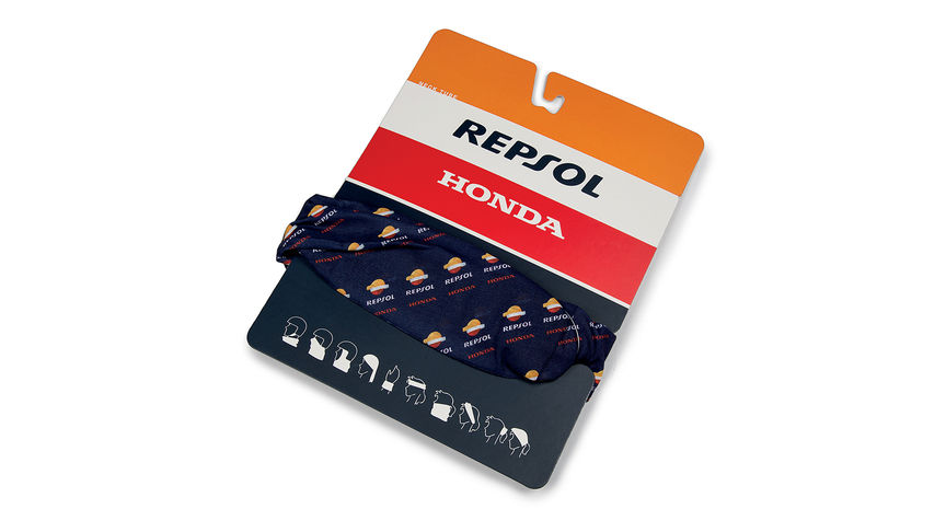 Nákrčník Honda Repsol v barvách týmu Honda MotoGP s logem Repsol