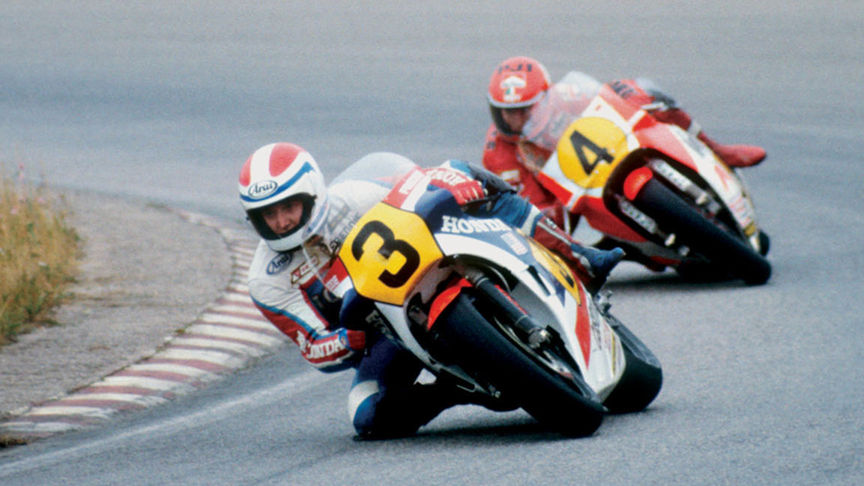 2 jezdci MotoGP – Freddie Spencer a Kenny Roberts.