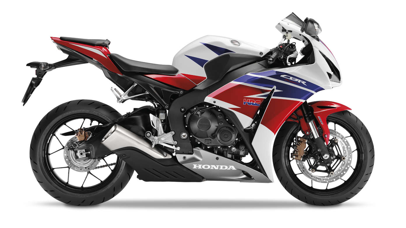 Boční pohled na motocykl Honda CBR1000RR Fireblade.