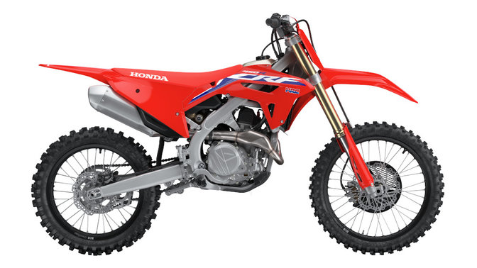 Pravá strana CRF450R.