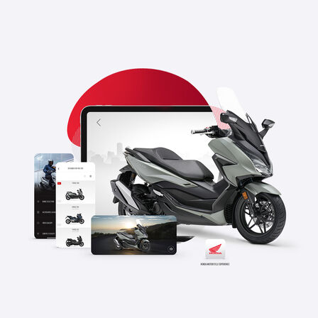 Zobrazení aplikace Honda Forza 350.