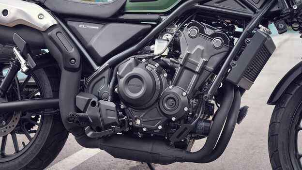 Honda CL500 – ovládání pomocné a kluzné spojky