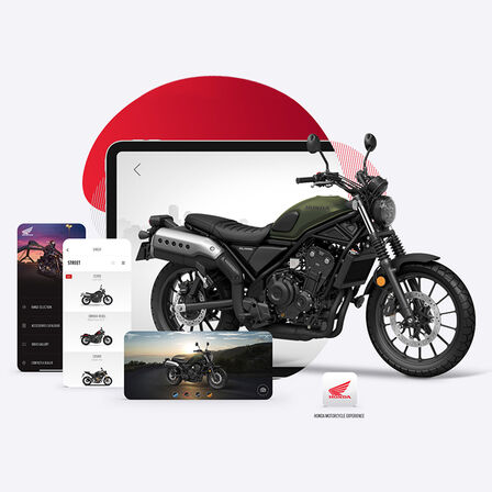Aplikace Honda Motorcycles Experience s modelem CL500.