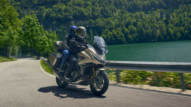 NT1100, snímek z boku, s bočním stojanem